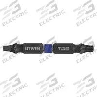 IRWIN Double Ended Driver Bit: Imperial/Metric, Power, T25 – Torx® Bit Size and Type Side 1, 2 PK (MPN IWAF32DET20T252). Key specifications — attr1132179: Hex; attr1110551: IRWIN; attr1132174: Steel.