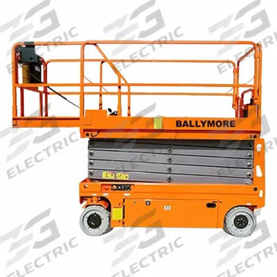 BALLYMORE Mobile Personnel Lift: Battery, Drivable, 26 ft Elevated Platform Ht - Drivable Scissor Lifts