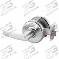 CORBIN Door Lockset: Passage Lever Locksets, Chrome, ADA Compliant (MPN CLX3380 AZD 626). Key specifications — Ligature Resistance: Not Ligature-Resistant; Brand: CORBIN; Lockset Function ANSI Code: F111; Visual Indicator Message: No Message; Lockset Style: Armstrong Lever; ADA Compliant: Yes; Finish: Satin Chromium-Plated.