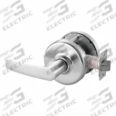 CORBIN Door Lockset: Passage Lever Locksets, Chrome, ADA Compliant (MPN CLX3380 AZD 626). Key specifications — Ligature Resistance: Not Ligature-Resistant; Brand: CORBIN; Lockset Function ANSI Code: F111; Visual Indicator Message: No Message; Lockset Style: Armstrong Lever; ADA Compliant: Yes; Finish: Satin Chromium-Plated.