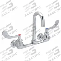 ZURN Gooseneck Service Sink Faucet: Wall, Centerset, Brass, Chrome, 2.2 gpm Flow Rate, Gooseneck (MPN Z842A4-XL). Key specifications — Color/Finish: Chrome; Series: AquaSpec®.