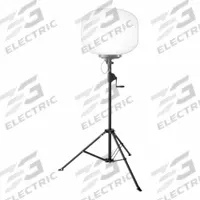 VOLTERREX Tripod Balloon Light Kit: LED, 42,000 lm Max Brightness, 9 ft Max Ht, 110 to 240V AC, IP65 (MPN VT-300W-G2). Key specifications — Operating Voltage: 110 to 240V AC; Brand: VOLTERREX; Manufacturer Part Number: VT-300W-G2.