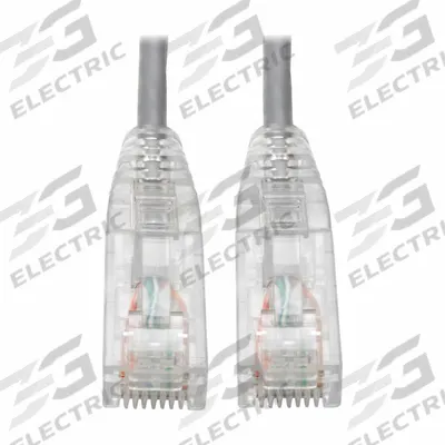 EATON TRIPP LITE Ethernet Cable: Unshielded, Cat 6, 0.7 ft Overall Lg, PVC, Round, 1, 28 AWG - Category 6 Patch Cords with PoE