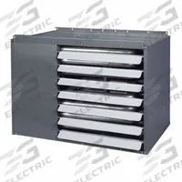 DAYTON Gas Wall and Ceiling Unit Heater: 90,000 BtuH Heating Capacity Input, Propeller (MPN 2RYV2A). Key specifications — Fuel Type: Propane; Combustion Type: Field Convertible; Brand: DAYTON; Fan Type: Propeller; Gas Connection Size, Gas Connection Type: 1/2 in NPT, Male; Overall Dimensions - H x W x D: 22-5/8 in x 30 in x 26-3/8 in.