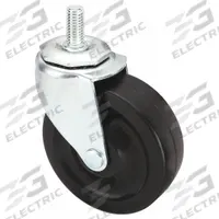 APPROVED VENDOR Stem Caster: Swivel, 4 in Wheel Dia., 1 1/4 in Wheel Wd, Rubber, 1 in Stem Lg (MPN 32J873). Key specifications — Brand: APPROVED VENDOR; Thread Size: 1/2"-13; Roll Up: Swivel.