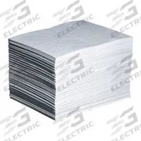 PIG Sorbent Pad: 14 1/16 oz Volume Absorbed Per Pad, 20 in x 15 in Pad Size (L x W), White, 200 PK (MPN MAT423). Key specifications — Brand: PIG; Material: Polypropylene.