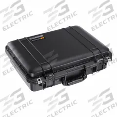 PELICAN Protective Case: Pick and Pluck, Black, Stationary, 6.55 lb Wt, Plastic, Polyurethane (MPN 1505AIR). Key specifications — Closure Type: Press and Pull Latches; Brand: PELICAN.