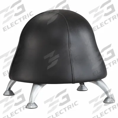 SAFCO PRODUCTS Ball Chair: 17 in Max Overall Ht, 22 1/2 in Overall Wd, Black, 12 in Seat Wd - Active Chairs