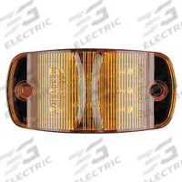 MAXXIMA Clearance Marker Light: Clearance Light, LED, Oval, Surface Mount, Amber, Hole, IP67 (MPN M23015Y). Key specifications — Lens Color: Amber; Brand: MAXXIMA; Electrical Connection: Bullet and Ring Connector; Lighting Technology: LED; Mount Type: Hole; SAE Lens Code: PC.