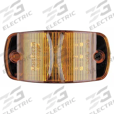 MAXXIMA Clearance Marker Light: Clearance Light, LED, Oval, Surface Mount, Amber - Clearance Lights