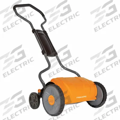 FISKARS Reel Mower: 17 in Cutting Wd, Rear Discharge Location - Reel Mowers