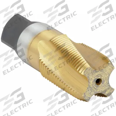 WIDIA GTD Spiral Flute Tap: 3/4"-14 NPT, 4 Flute, Taper Chamfer, TiN Coated Cobalt (MPN VTSFT8007) - Spiral-Flute Pipe Taps