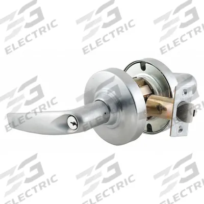 SCHLAGE Door Lockset: Storeroom Lever Locksets, Chrome - Electric Lever Locksets