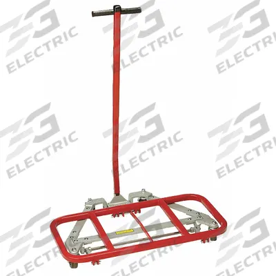 RAYMOND PRODUCTS Furniture Dolly: 600 lb, Red/Silver, 43 in H x 32 in W x 23 in D - Lift-&-Roll Desk Dollies