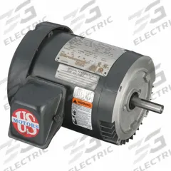 U.S. MOTORS General Purpose Motor: Rigid Base Mount, Totally Enclosed Fan Cooled, 3/4 hp, 1,765 RPM (MPN U34T2BCR). Key specifications — Brand: U.S. MOTORS; Nameplate Voltage @ 60 Hz: 230/460V AC; Full Load Current @ 60 Hz: 2.6/1.3 A; Nameplate RPM @ 60 Hz: 1,765 RPM; Motor Enclosure: TEFC.