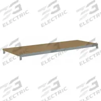 TENNSCO Shelf: 42 in x 12 in, 550 lb Load Capacity, Particleboard, Gray, Shelf (MPN ZAES-4212D). Key specifications — Decking Material: Particleboard; Includes: (2) Beams; Decking Finish: Unfinished; Shelf Configuration: Single Straight; Color: Gray; Frame Material: Steel; Brand: TENNSCO; Frame Finish: Zinc Plated.