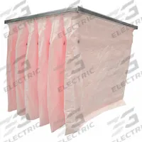 GRAINGER Pocket Air Filter: 24 in x 12 in x 22 in, MERV 13, Pink, Synthetic, 3 Pockets (MPN 6B672). Key specifications — Display Sell UOM: EA; Brand: GRAINGER; Media Material: Synthetic; Performance Rating: MERV 13.