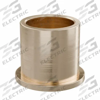 OILITE Flanged Sleeve Bearing: Bronze, SAE 841, 16 mm Bore, 20 mm OD, 20 mm Lg - Lubricated General Purpose Metallic Flanged Sleeve Bearings
