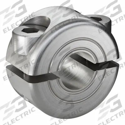 RULAND MANUFACTURING Shaft Collar: 2-Piece, Metric, Round, Clamp-On, 6 mm Bore Dia - Stainless Steel Shaft Collars
