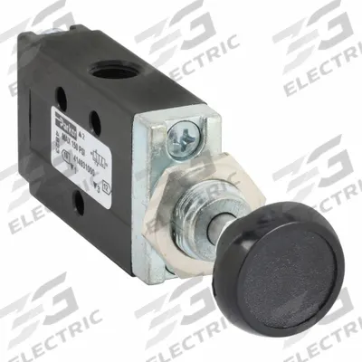 Parker Manual Air Control Valve: DirectAir 2, Three-Way / Two-Position, Button - Parker Directair 2 Series Manual Air Control Valves