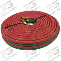 Twin Line Welding Hose: 1/4 in Hose Inside Dia., Green/Red, BB x BB, 50 ft Hose Lg (MPN TWR-04-050BB). Key specifications — Hose Color: Green; Fitting Type: BB x BB; Brand: CONTINENTAL.
