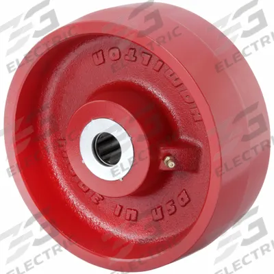 APPROVED VENDOR Caster Wheel: 8 in Wheel Dia., 3 in Wheel Wd, Iron, 2,600 lb Load Rating - Iron Tread Wheels