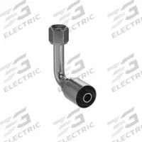 PARKER Hydraulic Crimp Fitting: Steel x Steel, 90° Long Elbow, -10 For Hose Dash Size, JIC x Crimp (MPN 14143-10-10). Key specifications — Fitting Gender: Female x Genderless; Fitting Connection Type: JIC x Crimp; Thread Size: 7/8"-14; For Hose Dash Size: -10; Brand: PARKER.