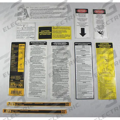 DEWALT Label Kit: For 20Y005/20Y006/20Y007/20Y008/20Y009 - Material Handling Parts