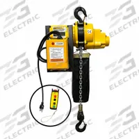 OZ LIFTING PRODUCTS Electric Chain Hoist: H3 - Std Duty, 115V AC, Hook Mounted - No Trolley (MPN OZ1000ECW-20). Key specifications — Brand: OZ LIFTING PRODUCTS; Includes: Wireless Remote; Operating Voltage: 115V AC; Headroom Clearance: 28 in - 30 in.