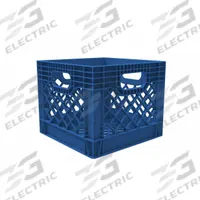 ORBIS Dairy Case/Dairy Crate: 13 1/8 in x 13 1/8 in x 12 1/8 in, 12 1/8 in Bottom Inside Lg, Blue (MPN DY16 Dark Blue). Key specifications — Material: Plastic; Brand: ORBIS.