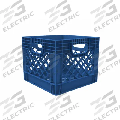 ORBIS Dairy Case/Dairy Crate: 13 1/8 in x 13 1/8 in x 12 1/8 in, 12 1/8 in Bottom Inside Lg - Fully Vented Milk-Crate-Style Containers