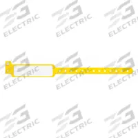 ID Wristband: No Legend, 11 1/2 in Overall Lg, 1 3/8 in Overall Wd, Plastic, Yellow, 500 PK (MPN CLS-PXO-34). Key specifications — attr1126094: Yellow.
