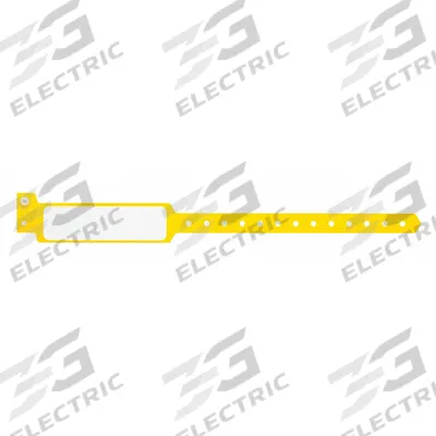 ID Wristband: No Legend, 11 1/2 in Overall Lg, 1 3/8 in Overall Wd, Plastic - Security Wristbands