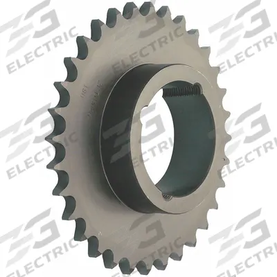 TSUBAKI Sprocket: For 40 Chain, 25 Teeth, 3.989 in Pitch Dia, 4.258 in Outside Dia - Size 40 Bushed-Bore Roller Chain Sprockets