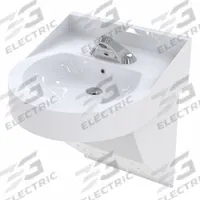 BESTCARE Bathroom Sink: Stainless Steel, 21 1/2 in Bowl Lg, 4 in Bowl Dp, ADA Compliant, Sensor (MPN WH3740-3375L-SO-110V-BAT). Key specifications — Faucet Operation: Sensor; ADA Compliant: ADA Compliant; Color: White; Bowl Shape: D-Shape; Brand: BESTCARE; Sink Mounting Type: Wall.