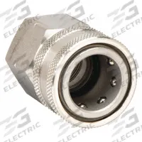 PARKER Hydraulic Quick Connect Hose Coupling: 1/2 in, 303 Stainless Steel, 45.43 lpm Max. Flow Rate (MPN SST-4). Key specifications — attr297111: 303 Stainless Steel; attr297114: 1/2"-14; attr303815: PARKER.