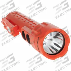 NIGHTSTICK Flashlight: 235 lm, 9.5 hr Run Time at Max. Brightness, 181 m Max Beam, 3 Light Outputs (MPN NSP-2422R). Key specifications — Brand: NIGHTSTICK; Battery Requirements - Broad: Includes 3 AA.