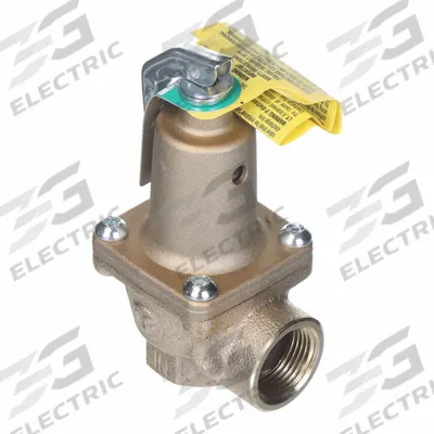 Watts Pressure Relief Valve: FNPT x FNPT, 3/4 in x 3/4 in, Copper Silicon Alloy - ASME Section IV Hot Water Pressure Relief Valves