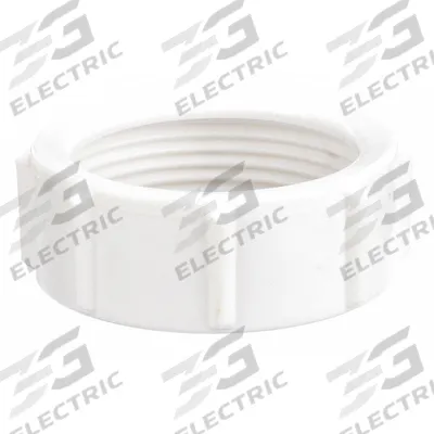 APPROVED VENDOR Nut and Washer: Plastic, White, 1 1/2 in_1 1/4 in Nominal Pipe Size, Slip - Drain Connecting Nuts, Washers & Gaskets