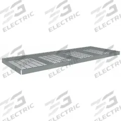 TENNSCO Shelf: 96 in x 36 in, 1,250 lb Load Capacity, Steel, 5 ga Decking, Gray, Shelf (MPN ZLES-9636W). Key specifications — Decking Material: Steel; Includes: (4) Angle Beams; Decking Finish: Zinc Plated; Shelf Configuration: Single Straight; Color: Gray; Frame Material: Steel; Brand: TENNSCO; Frame Finish: Zinc Plated.