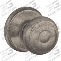 SCHLAGE Door Lockset: Passage Knob Locksets, Nickel (MPN F10 GEO 621). Key specifications — Lockset Style: Georgian.
