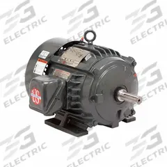 U.S. MOTORS General Purpose Motor: Rigid Base Mount, Totally Enclosed Fan Cooled, 125 hp, 1,185 RPM (MPN H125P3F). Key specifications — Brand: U.S. MOTORS; Nameplate Voltage @ 60 Hz: 380/460V AC; Full Load Current @ 60 Hz: 151.0 A; Nameplate RPM @ 60 Hz: 1,185 RPM; Motor Enclosure: TEFC.