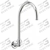 CHICAGO FAUCETS Spout: Spout, Gooseneck, Swivel Spout, Brass, Polished Chrome, 1.5 gpm Flow Rate (MPN 629-GN8FCABCP). Key specifications — Includes: Mounting Hardware; Product Type: Spout; Spout Style: Swivel; Body Material: Brass; Color/Finish: Polished Chrome; Brand: CHICAGO FAUCETS.