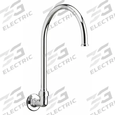 CHICAGO FAUCETS Spout: Spout, Gooseneck, Swivel Spout, Brass, Polished Chrome - Gooseneck Faucet Spouts