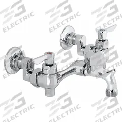 AMERICAN STANDARD Straight Service Sink Faucet: Wall, Centerset, Brass, Chrome, 2.2 gpm Flow Rate (MPN 8351076.002). Key specifications — Color/Finish: Chrome; Includes: Bucket Hook.