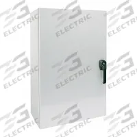 WIEGMANN Enclosure: Steel, 20 in x 20 in x 6 in, NEMA 12/13/3R/4, Solid Cover, Hinged, Painted (MPN N4122020061PTC). Key specifications — Closure Method: Padlock Hasp; Brand: WIEGMANN; Knockouts: Not Included.