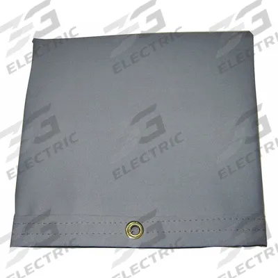 MAURITZON Tarp: 12 ft Lg, 7.75 ft Wd, Heavy Duty, 20 mil, Cotton Canvas, Gray - Canvas Tarps