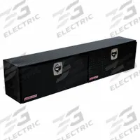 WEATHER GUARD Topside Truck Box: Topside Truck Box, Double Drop-Down Doors Lid, D-Handle, Aluminum (MPN 391-5-02). Key specifications — Brand: WEATHER GUARD; Color: Gloss Black; Lock Type: Keyed.