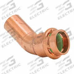 QUICKFITTING SUREPRESS Press Copper 45-Degree Elbow: 1/2 in CTS x 1/2 in CTS size, FTG x Press-fit (MPN SPWE11-45STR). Key specifications — Brand: QUICKFITTING SUREPRESS; Broad - Material for Bullet: Copper Or Bronze; Brand - Broad: QUICKFITTING SUREPRESS.