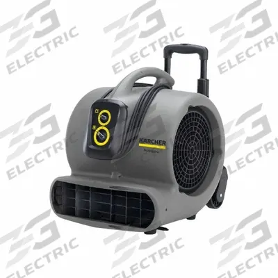 KARCHER Centrifugal Blower: 3,000 cfm, 1/2 hp, Fixed Frame, 115V AC, 3 Speeds, Gray - Portable Blowers